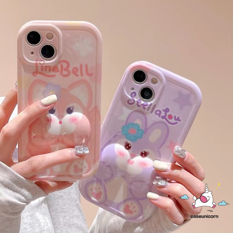 เคสโทรศัพท์มือถือ แบบนิ่ม ลายการ์ตูน LinaBell StellaLou 3 มิติ สําหรับ iPhone 11 Pro MAX 7Plus XR 14 12 13 Pro MAX 6 6s 7 8 Plus X XS MAX SE