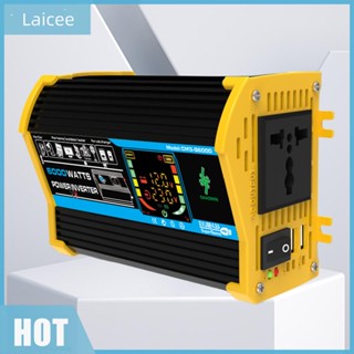 [Laicee.th] อินเวอร์เตอร์แปลงพลังงาน USB คู่ 6000W DC 12V เป็น AC 110V 220V สําหรับแท็บเล็ต RV