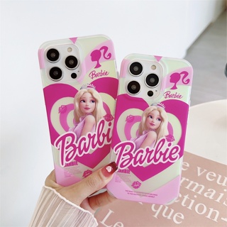 เคสแข็ง เคสไอโฟน iPhone 14 Pro Max iPhone 13 Pro Max iPhone 12 Pro Max iPhone 11 Cute Cartoon Love Barbie Hard Case