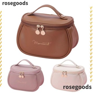 Rosegoods1 กระเป๋าเครื่องสําอาง เปิดกว้าง สําหรับผู้หญิง