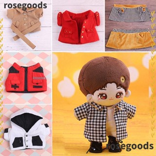 Rosegoods1 เสื้อกันลมลําลอง ผ้าฝ้าย 20 ซม. สําหรับตุ๊กตา 1/12Bjd Molly Body