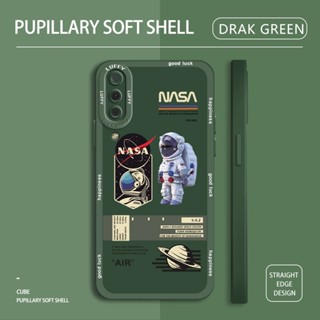 สําหรับ Samsung Galaxy A6 Plus A7 A9 2018 เคสโทรศัพท์มือถือ ซิลิโคนนิ่ม TPU กันกระแทก ลายการ์ตูนนักบินอวกาศ NASA