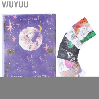 Wuyuu Tarot Deck  Compact Portable Future Guidance Bright Color for Gathering Game Holiday Party Home Travel