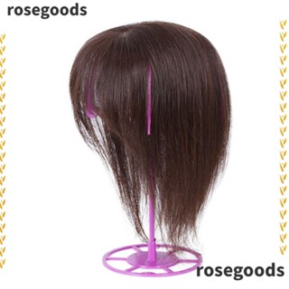 Rosegoods1 ขาตั้งพลาสติก แบบพกพา สําหรับวางวิกผม หมวก 1 ชิ้น