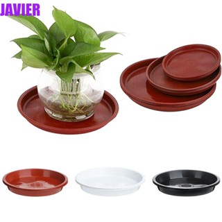 Javier ถาดกระถางต้นไม้ พลาสติก สีพื้น ขนาด 4 6 7 8 10 นิ้ว สําหรับบ้าน และกลางแจ้ง