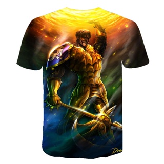 ใหม่ เสื้อยืดลําลอง แขนสั้น พิมพ์ลายการ์ตูนสิงโต Escanor Lion Sin Of Pride 2022