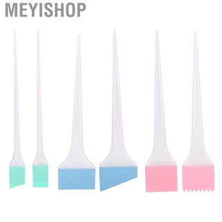 Meyishop 6Pcs Hair Color Brush Dyeing Set Silicone Coloring