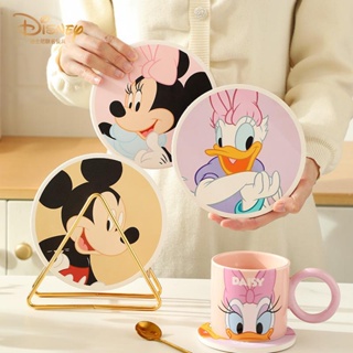 [Disney] แผ่นฉนวนกันความร้อน ป้องกันน้ําร้อนลวก ทนอุณหภูมิสูง กันน้ํามัน เซรามิก แผ่นรองจาน