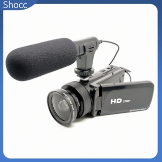 Shocc กล้องบันทึกวิดีโอ D100 HD 1080P พร้อมไมโครโฟน 16 ล้าน สําหรับบ้าน