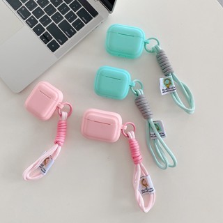 เคสซิลิโคน พร้อมสายคล้อง กันหาย หรูหรา สําหรับ AirPods Pro 2 3 airpod 2 airpod 3