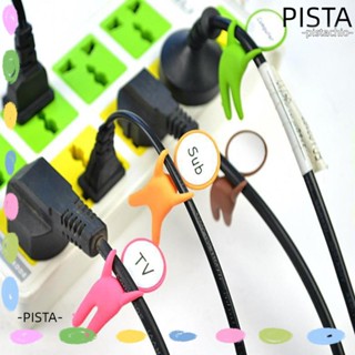 Pista ปลั๊กฉลาก สําหรับจัดหมวดหมู่สายเคเบิล 4 ชิ้น