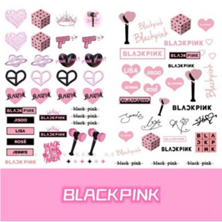 สติกเกอร์รอยสักชั่วคราว ลาย Blackpink LISA JISOO กันน้ํา อุปกรณ์เสริม