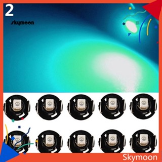 Skym* แผงแดชบอร์ดมิเตอร์ หลอดไฟ LED T42 12V สําหรับรถยนต์ 10 ชิ้น