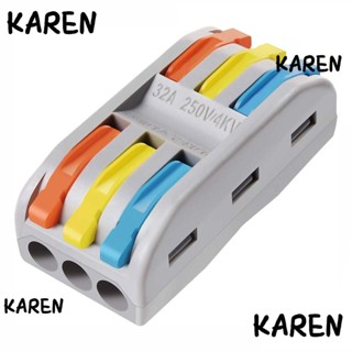 Karen น็อตลวด SPL-3 พร้อมตัวนําสี 28-12 AWG 10 ชิ้น