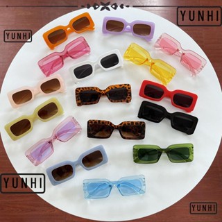 Yunhi Y2K แว่นตากันแดด 90s UV400 สีแคนดี้ สําหรับผู้ชาย ผู้หญิง