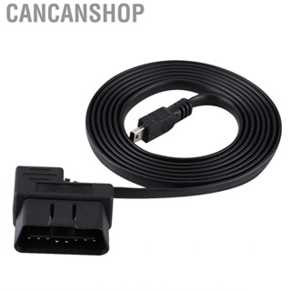 Cancanshop 2A 8-24V 180cm Car OBD-II OBD2 EOBD 16pin Diagnostic Extension Adapter to Mini USB Cable Auto Tool ABS &amp; Metal