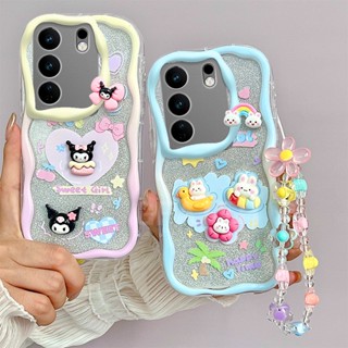 เคสมือถือ แบบใส ขอบตุ๊กตา 3D กันกระแทก สําหรับ Vivo V29 5G V27 5G V27e 2023 VivoV29 VivoV27