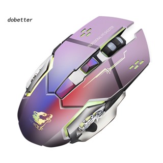 &lt;Dobetter&gt; Free Wolf X8 เมาส์ออปติคอลไร้สาย รับสัญญาณ USB 24GHz 2400DPI 6 คีย์