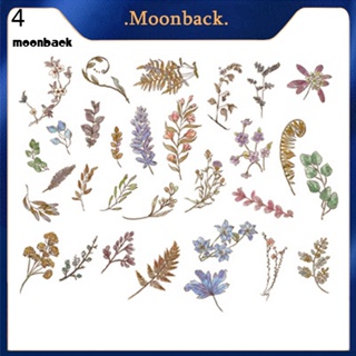 &lt;moonback&gt; สติกเกอร์ฉลาก สไตล์วินเทจ สําหรับติดตกแต่งสมุดภาพ เครื่องเขียน 60 ชิ้น