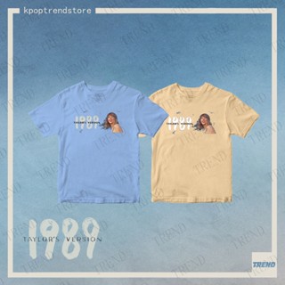 Taylor Swift 1989 (Taylors Version) เสื้อยืดแขนสั้นลําลอง ผ้าฝ้าย ทรงหลวม พลัสไซซ์ สไตล์ฮาราจูกุ เรโทร แฟชั่นฤดูร้อน สําหรับผู้ชาย และผู้หญิง