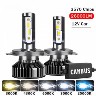 หลอดไฟตัดหมอก LED 26000lm Csp H4 H7 H11 H27 9005 Hb3 9006 Hb4 H1 3000k 4300k 6000k 8000k 110w 12v สําหรับรถยนต์ 1 คู่