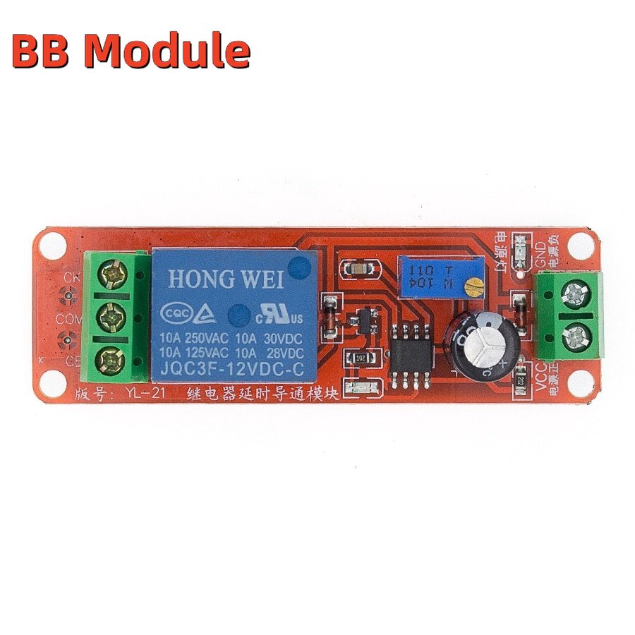 โมดูลรีเลย์ตั้งเวลา DC 12V NE555 สําหรับรถยนต์