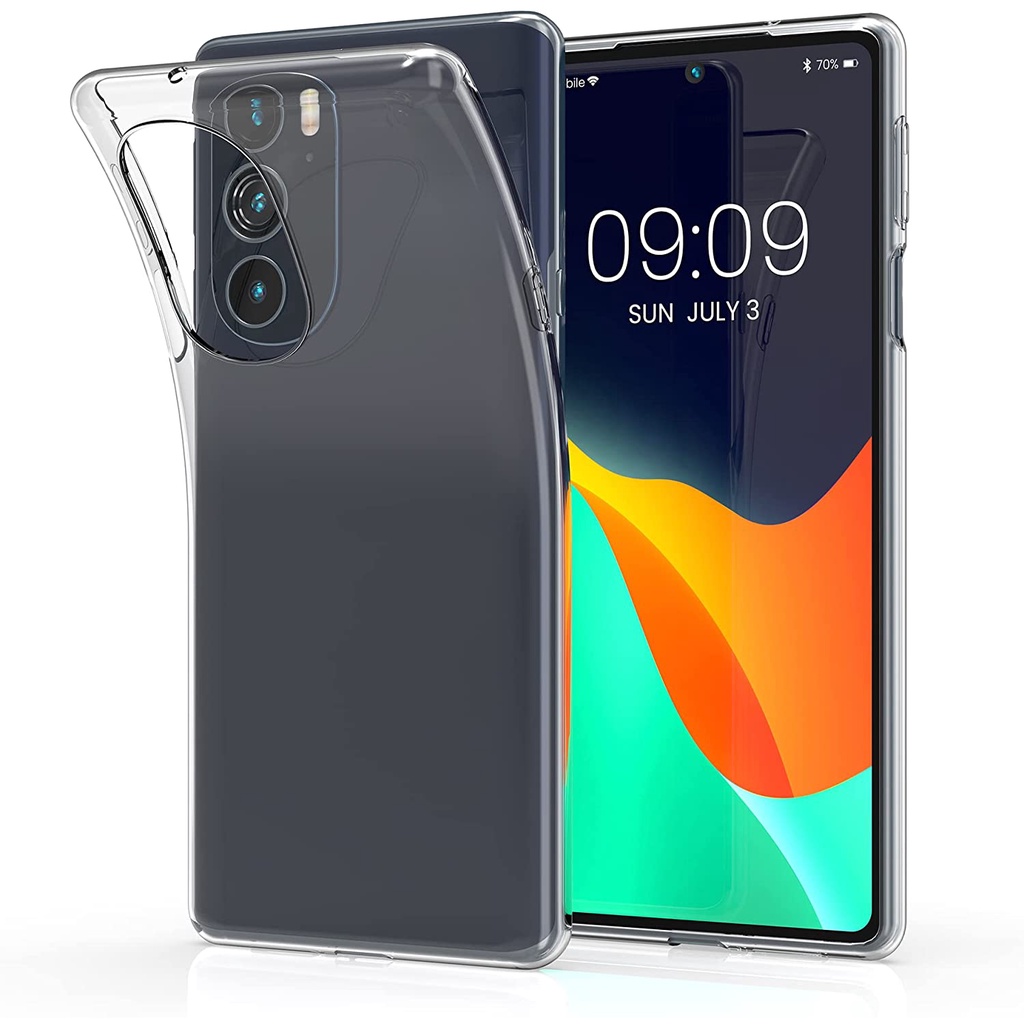 สําหรับ Motorola Edge 30 Fusion 40 Neo 30 Ultra 20 Pro 20 Lite คริสตัลใส ซิล เจลนิ่ม TPU เคส