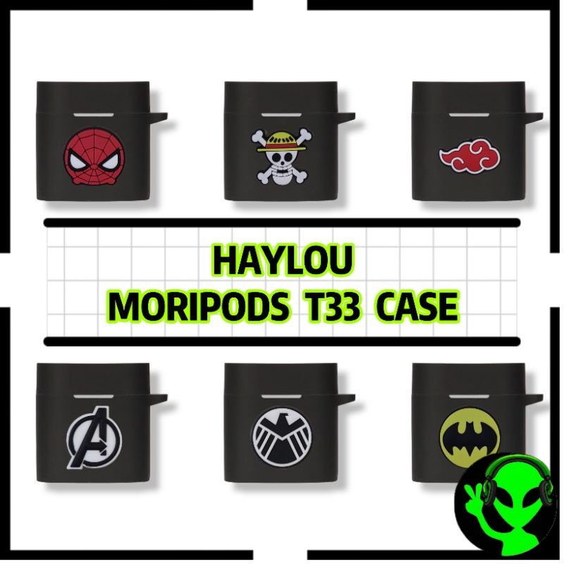 HAYLOU Moripods T33 กรณีไร้สายหูฟังเกราะป้องกันซิลิโคนนุ่มกรณี Haylou T33 กรณี