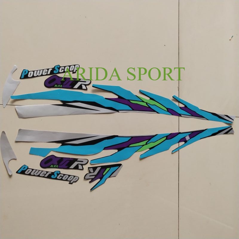 Striping alfa Yamaha v100/Alfa Alfa 100 power scoop stracker Lis body c motor คุณภาพดีที่สุด