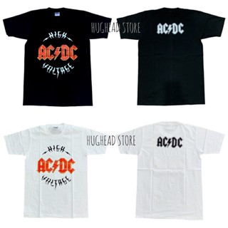 เสื้อยืดแขนสั้นAC009 เสื้อยืดวงร็อค ACDC เอซีดีซี เสื้อวง เสื้อยืดเอซีดีซี เสื้อวินเทจS-5XL