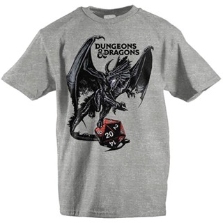 เสื้อยืดแขนสั้น คอกลม ผ้าฝ้าย 100% พิมพ์ลาย Adventure Fantasy Game Movie Dungeons &amp; Dragons Dungeons สําหรับผู้ชาย