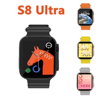 ใหม่ นาฬิกาข้อมือสมาร์ทวอทช์ เชื่อมต่อบลูทูธ S8 Ultra 8 Ultra Series 8 PK X8 Ultra สําหรับผู้ชาย ผู้หญิง เหมาะกับการเล่นฟิตเนส