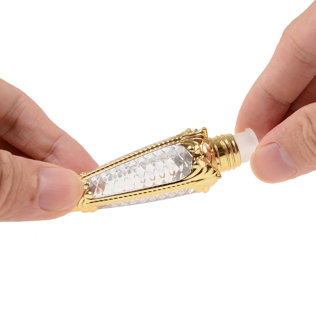 หลอดพลาสติกเปล่า สําหรับใส่ลิปกลอส เครื่องสําอาง สีโรสโกลด์ ขนาด 5 มล. - รูปที่ 4