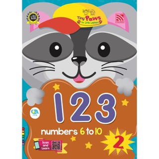 หนังสือเรียนเตรียมอนุบาล Tiny Paws for Little Learners 123 (numbers 6-10) Book2