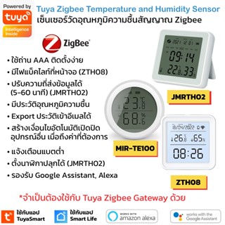 Tuya Zigbee Temperature and Humidity Sensor with LCD เซ็นเซอร์วัดอุณหภูมิและความชื้น Zigbee พร้อมหน้าจอแสดงผล