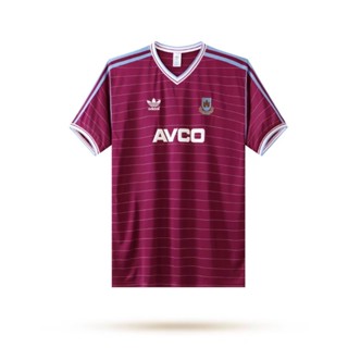 เสื้อกีฬาแขนสั้น ลายทีมชาติฟุตบอล West Ham Away 1986 สไตล์วินเทจ แห้งเร็ว ไซส์ S-XXL AAA สําหรับผู้ใหญ่