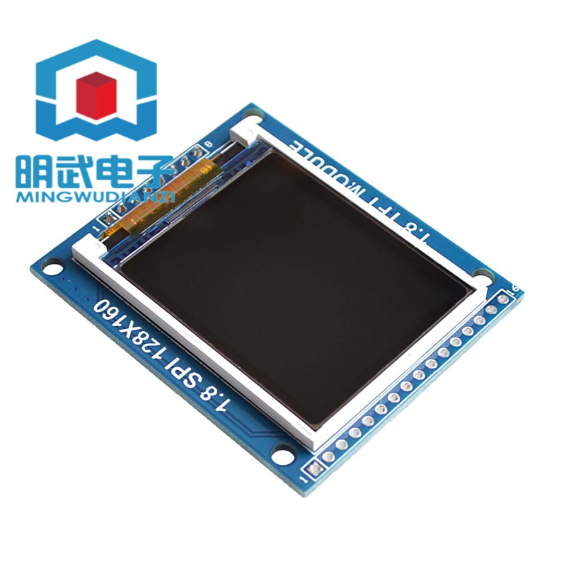 โมดูล LCD TFT 1.8 นิ้ว พร้อมพอร์ตแบ็คเพลน PCB SPI ต้องใช้ 4 IOs เท่านั้น