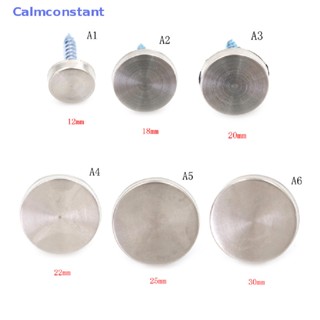 Ca&gt; ใหม่ ฝาครอบสกรูกระจก สเตนเลส สําหรับตกแต่ง 8 ชิ้น