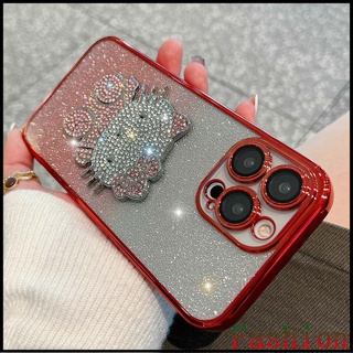 ลูกแมวระยิบระยับ เคสซิลิโคน iPhone Kitty เคสไอโฟน11 red เคสiPhone11Promax เคสไอโฟน7พลัส ขอบเหลี่ยม compatible for Apple13 เคสไอโฟน14 กันกระแทก เคสi11 xr 8plus mini เคสi14promax 13 12pm caseiPhone13Promax เคสiX XSmax เคสXr Case iPhone14