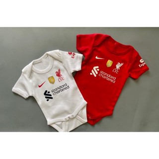 ชุดรอมเปอร์เด็กทารก ลาย Liverpool (ฟรีหมายเลขพิมพ์) NSK1