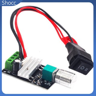 Shocc Pwm Dc มอเตอร์ควบคุมความเร็วพัดลม 6v12v24v 3a