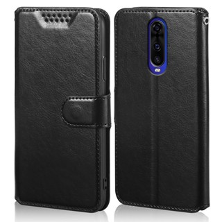 เคสโทรศัพท์หนัง PU แบบฝาพับ พร้อมช่องใส่บัตร สําหรับ Oppo R17 R17 Pro RX17 Pro