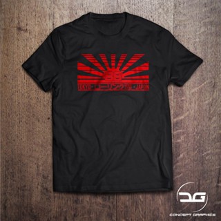 Hyegs ใหม่ เสื้อยืดลําลอง แขนสั้น พิมพ์ลายธงชาติญี่ปุ่น Jdm Rising Sun Flag Drift Car Themed สีดํา แฟชั่นสําหรับผู้ชาย 2