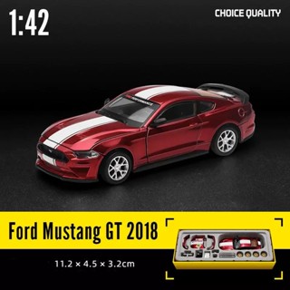มาใหม่ โมเดลรถยนต์ 1:42 Ford Mustang GT 2018 ของเล่นสําหรับเด็ก