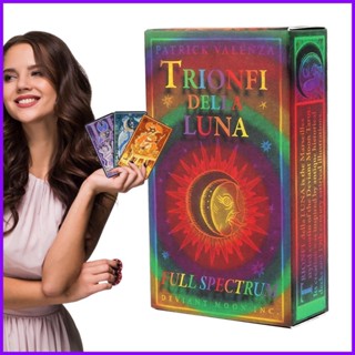 ไพ่ทาโรต์ Trionfi Della Luna 78 ใบ เวอร์ชั่นภาษาอังกฤษ สําหรับเล่นเกมกระดาน