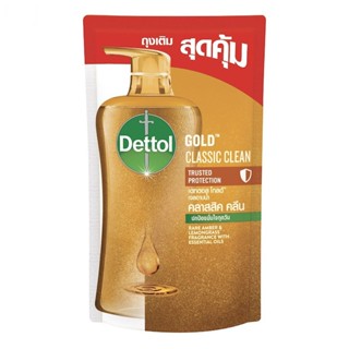 Dettol เดทตอล เจลอาบน้ำ โกลด์ คลาสสิค คลีน ถุงเติม 400 กรัม