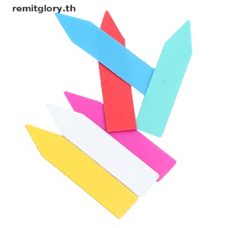 Remitglory ป้ายชื่อต้นไม้ พลาสติก หลากสี 5*1 ซม. 100 ชิ้น TH