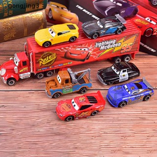 Gongjing3 โมเดลรถบรรทุก รถเหล็ก Lightning McQueen Jackson Storm 7 ชิ้น