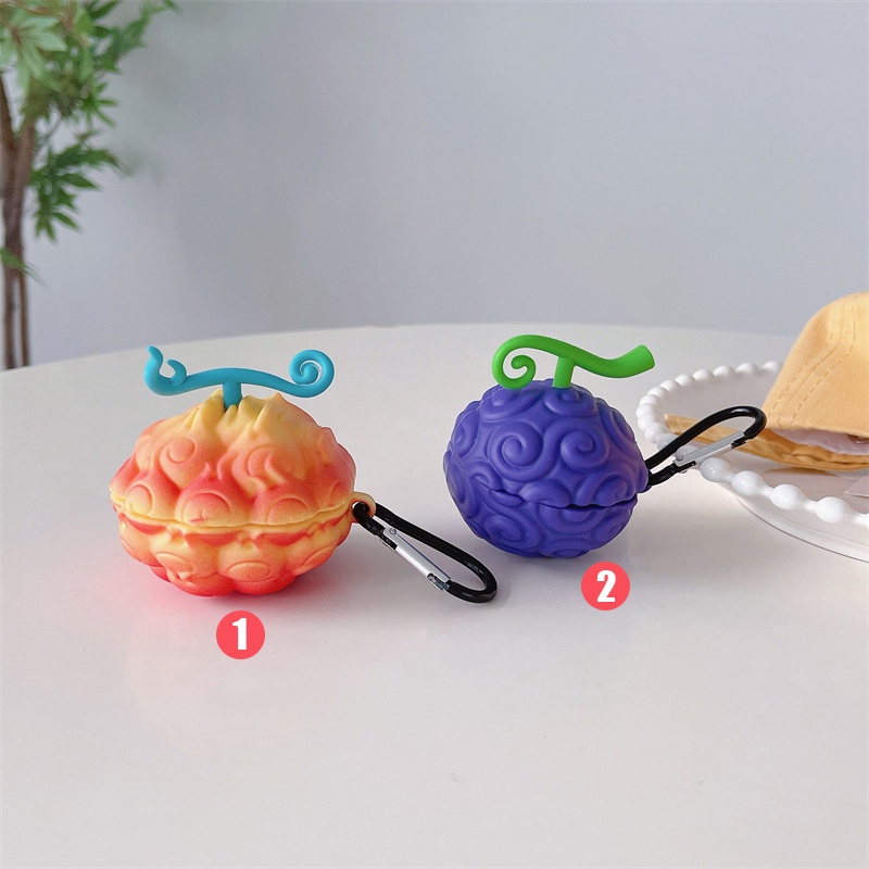 Baseus W04 Pro+ E3 WM05 M2 WM01 WM02 เคสหูฟัง จี้ผลไม้สีม่วง รวมทุกอย่าง เคสหูฟังไร้สาย สําหรับ Base