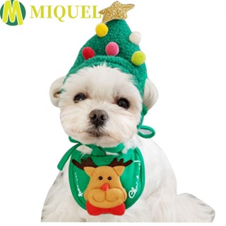 MIQUEL Teddy/French Pet Christmas Hat Autumn Pet Triangle Scarf Bandana Santa Hat Costume Clothes Bibs Supplies Decoration Bulldog Pet Clothing